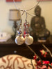 Wire Wrapped Magnesite Swarovski Drop Earrings Be Blemish Free
